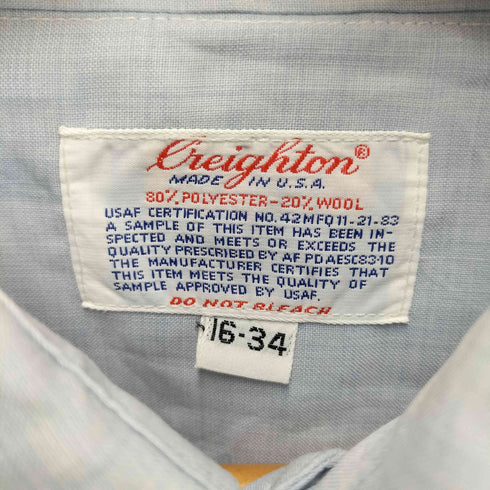 クレイトン CREIGHTON 70s USA製襟芯ミリタリーシャツ メンズ  16-34